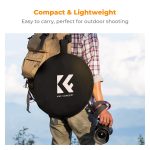 K&F Concept 100x150cm 5-in-1 Oval Foldable Reflector - Image 5