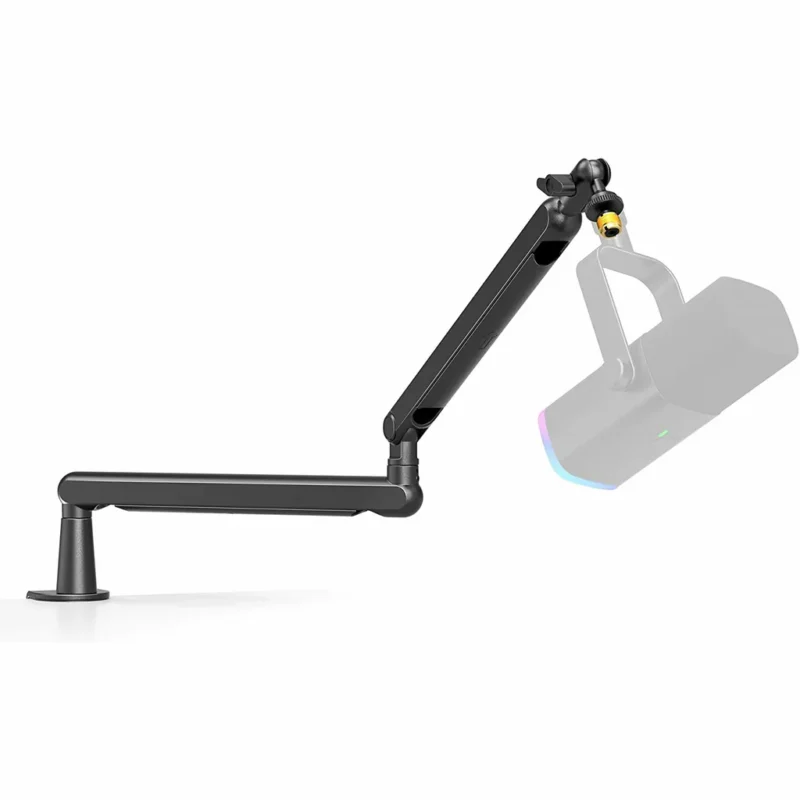 FIFINE BM88 Low-profile Mic Arm Stand for Streaming, Podcasting (Black)