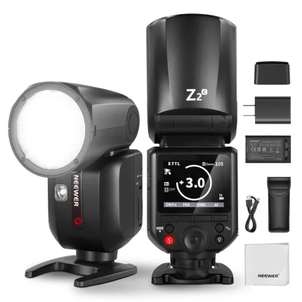 NEEWER Z2-C TTL Round Head Flash Speedlite For Canon