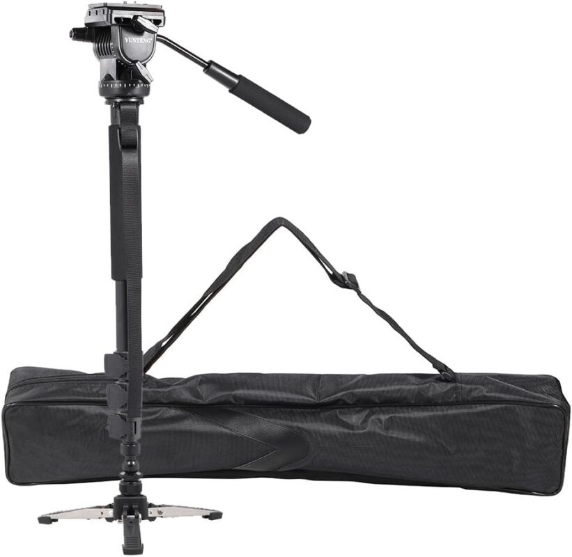 Yunteng VCT-588 Telescoping Monopod with Detachable Tripod Stand Base