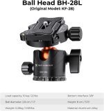 K&F Detachable Monopod Tripod T254A8+BH-28L with Extension - Image 5